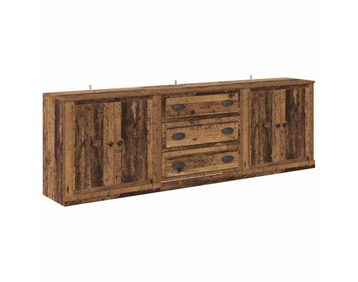 Sonata H Скейдбордове с чекмедже 3 pcs Черния дъб 210 x 35,5 x 67,5 см