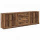 Sonata H Скейдбордове с чекмедже 3 pcs Черния дъб 210 x 35,5 x 67,5 см