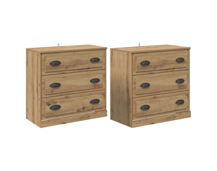 Sonata H Скейдбордове 2 pcs Дъб 70 x 35,5 x 67,5 см Инженерно дърво