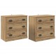 Sonata H Скейдбордове 2 pcs Дъб 70 x 35,5 x 67,5 см Инженерно дърво