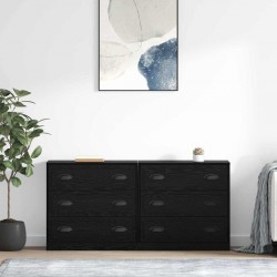 Sonata H Скейдбордове с чекмедже 2 pcs Черния дъб 70 x 35,5 x 67,5 см - Corpuri, vitrine, biblioteci modulare