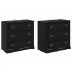 Sonata H Скейдбордове с чекмедже 2 pcs Черния дъб 70 x 35,5 x 67,5 см