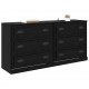 Sonata H Скейдбордове с чекмедже 2 pcs Черния дъб 70 x 35,5 x 67,5 см