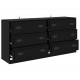 Sonata H Скейдбордове с чекмедже 2 pcs Черния дъб 70 x 35,5 x 67,5 см