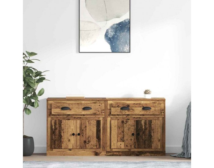 Sonata H Скейдбордове с чекмедже 2 pcs Старо дърво 70 x 35,5 x 67,5 см
