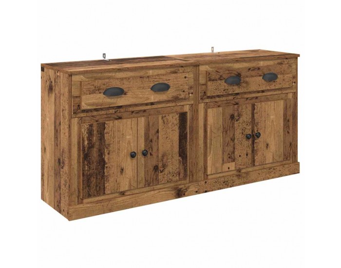 Sonata H Скейдбордове с чекмедже 2 pcs Старо дърво 70 x 35,5 x 67,5 см