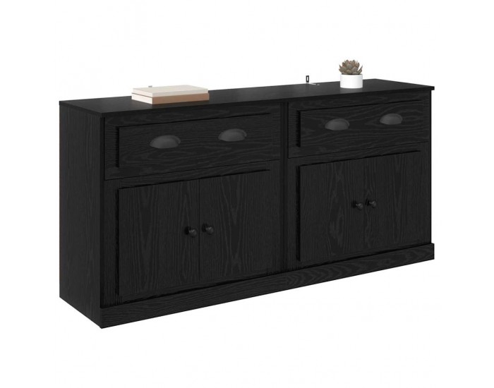 Sonata H Скейдбордове с чекмедже 2 pcs Черния дъб 70 x 35,5 x 67,5 см