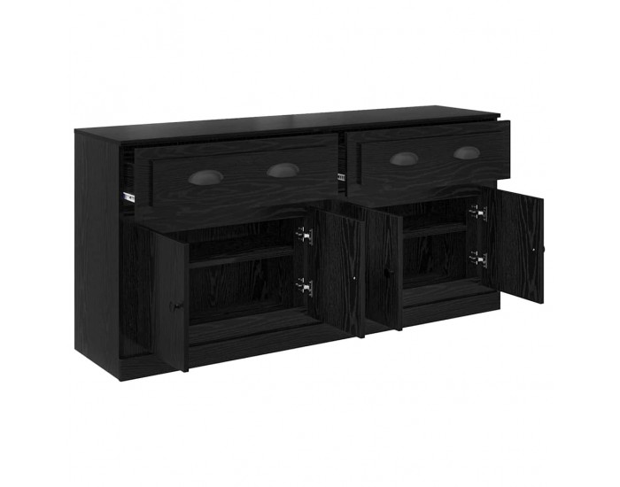 Sonata H Скейдбордове с чекмедже 2 pcs Черния дъб 70 x 35,5 x 67,5 см