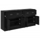 Sonata H Скейдбордове с чекмедже 2 pcs Черния дъб 70 x 35,5 x 67,5 см