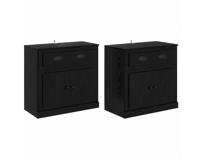 Sonata H Скейдбордове с чекмедже 2 pcs Черния дъб 70 x 35,5 x 67,5 см