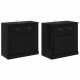 Sonata H Скейдбордове с чекмедже 2 pcs Черния дъб 70 x 35,5 x 67,5 см