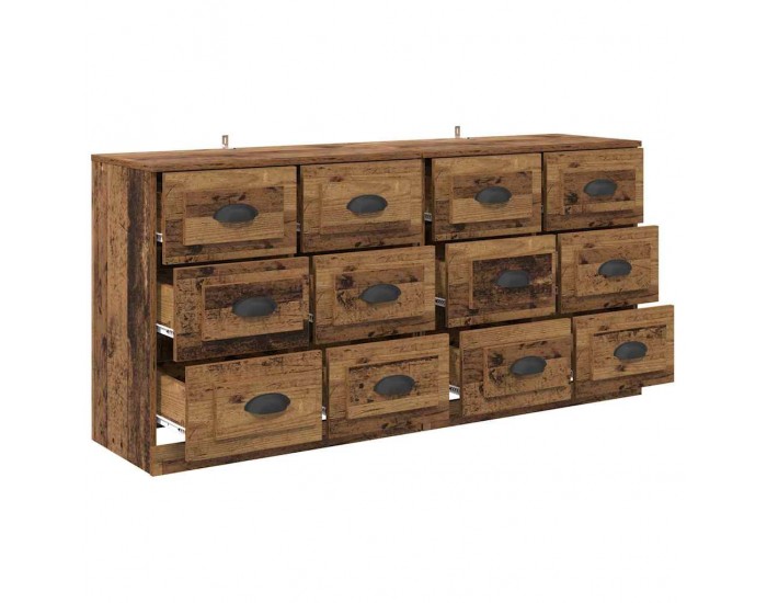Sonata H Скейдбордове с чекмедже 2 pcs Старо дърво 70 x 35,5 x 67,5 см