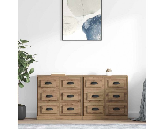 Sonata H Скейдбордове 2 pcs Дъб 70 x 35,5 x 67,5 см Инженерно дърво
