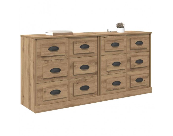 Sonata H Скейдбордове 2 pcs Дъб 70 x 35,5 x 67,5 см Инженерно дърво