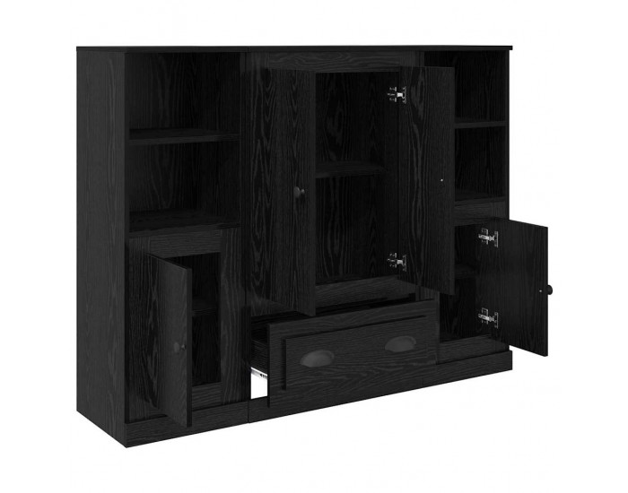 Sonata H Висок шкаф 3 pcs Черния дъб 35 x 60 x 103,5 см Инженерно дърво