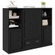 Sonata H Висок шкаф 3 pcs Черния дъб 35 x 60 x 103,5 см Инженерно дърво
