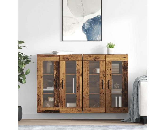 Sonata H Стенни шкафове 2 pcs Старо дърво 69,5 x 34 x 90 см