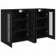 Sonata H Стенни шкафове 2 pcs Черния дъб 69,5 x 34 x 90 см