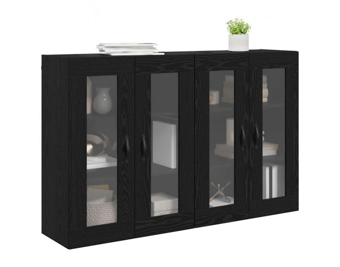 Sonata H Стенни шкафове 2 pcs Черния дъб 69,5 x 34 x 90 см