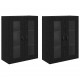 Sonata H Стенни шкафове 2 pcs Черния дъб 69,5 x 34 x 90 см