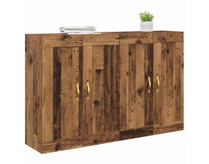 Sonata H Стенно монтирани шкафове 2 pcs Старо дърво 69,5 x 34 x 90 см