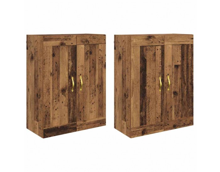 Sonata H Стенно монтирани шкафове 2 pcs Старо дърво 69,5 x 34 x 90 см