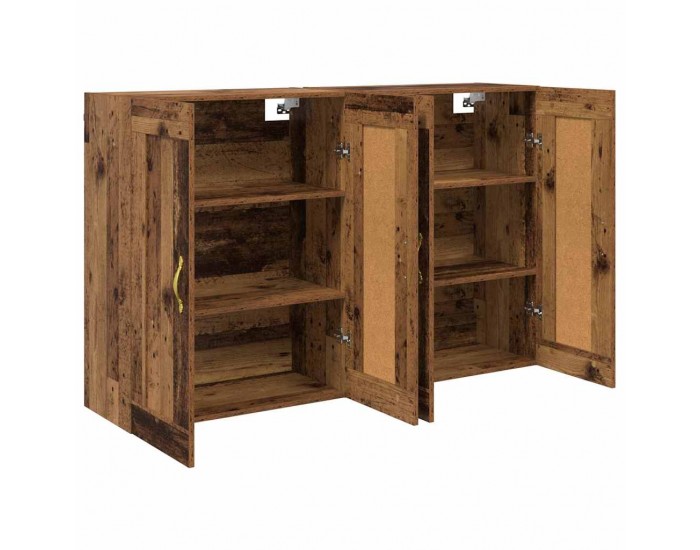 Sonata H Стенно монтирани шкафове 2 pcs Старо дърво 69,5 x 34 x 90 см