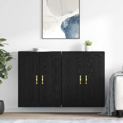 Sonata H Стенно монтирани шкафове 2 pcs Черния дъб 69,5 x 34 x 90 см - Corpuri, vitrine, biblioteci modulare