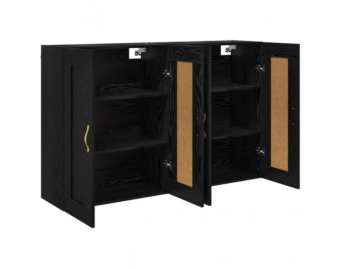 Sonata H Стенно монтирани шкафове 2 pcs Черния дъб 69,5 x 34 x 90 см