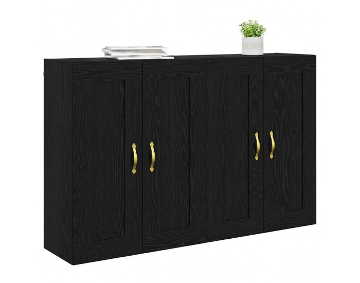 Sonata H Стенно монтирани шкафове 2 pcs Черния дъб 69,5 x 34 x 90 см