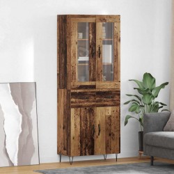 Sonata H Висок шкаф Старо дърво 69,5 x 34 x 180 см Инженерно дърво - Corpuri, vitrine, biblioteci modulare