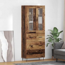 Sonata H Висок шкаф Старо дърво 69,5 x 34 x 180 см Инженерно дърво - Corpuri, vitrine, biblioteci modulare