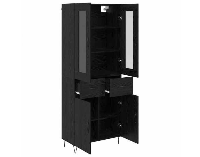Sonata H Висок шкаф Черния дъб 69,5 x 34 x 180 см Инженерно дърво