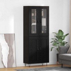 Sonata H Висок шкаф Черния дъб 69,5 x 34 x 180 см Инженерно дърво - Corpuri, vitrine, biblioteci modulare