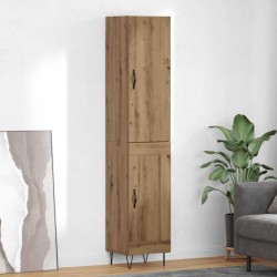 Sonata H Висок шкаф Дъб 69,5 x 34 x 180 см Инженерно дърво - Corpuri, vitrine, biblioteci modulare