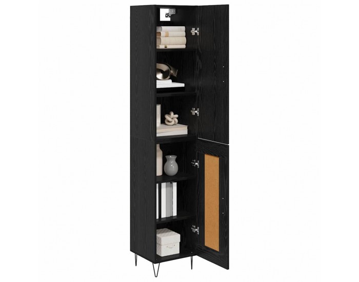 Sonata H Висок шкаф Черния дъб 69,5 x 34 x 180 см Инженерно дърво