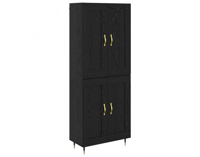 Sonata Bufet Stejar Negru 69,5 x 34 x 90 cm Lemn prelucrat