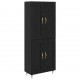Sonata Bufet Stejar Negru 69,5 x 34 x 90 cm Lemn prelucrat