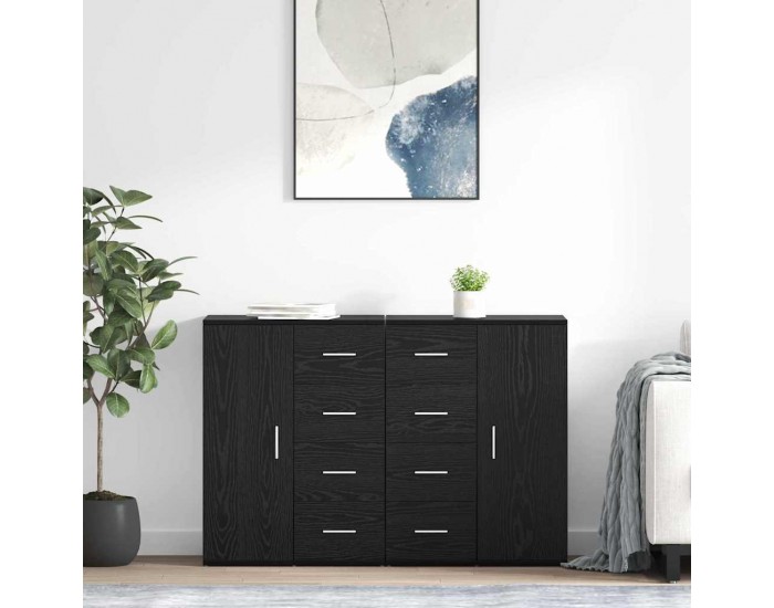 Sonata H Скейдбордове с чекмедже Corona 2 pcs Черния дъб 59 x 39 x 80 см