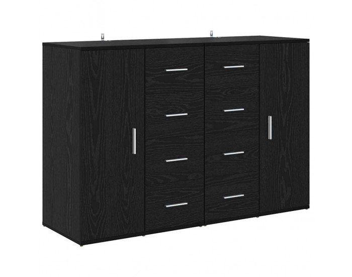 Sonata H Скейдбордове с чекмедже Corona 2 pcs Черния дъб 59 x 39 x 80 см