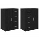 Sonata H Скейдбордове с чекмедже Corona 2 pcs Черния дъб 59 x 39 x 80 см