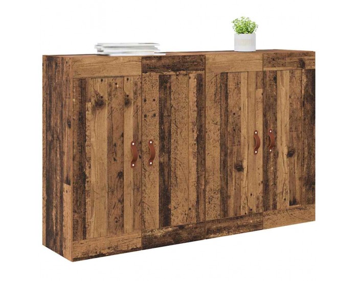 Sonata H Стенно монтирани шкафове 2 pcs Старо дърво 69,5 x 34 x 90 см