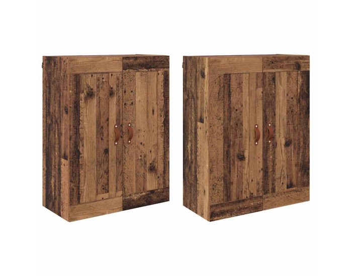 Sonata H Стенно монтирани шкафове 2 pcs Старо дърво 69,5 x 34 x 90 см