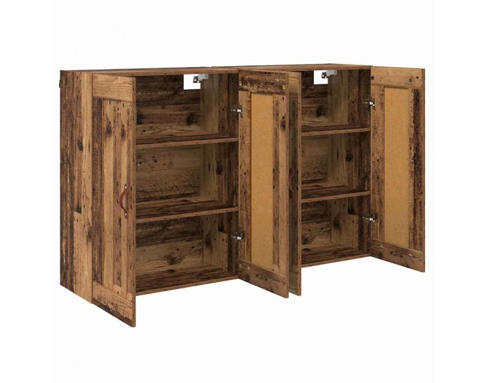 Sonata H Стенно монтирани шкафове 2 pcs Старо дърво 69,5 x 34 x 90 см