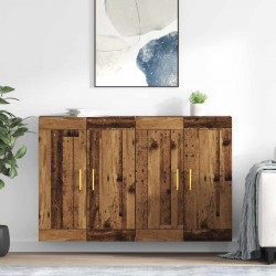 Sonata H Стенно монтирани шкафове 2 pcs Старо дърво 69,5 x 34 x 90 см - Corpuri, vitrine, biblioteci modulare
