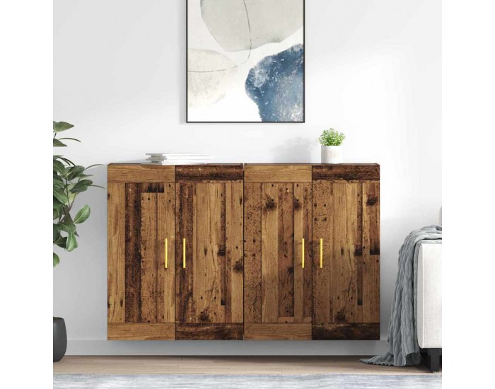 Sonata H Стенно монтирани шкафове 2 pcs Старо дърво 69,5 x 34 x 90 см