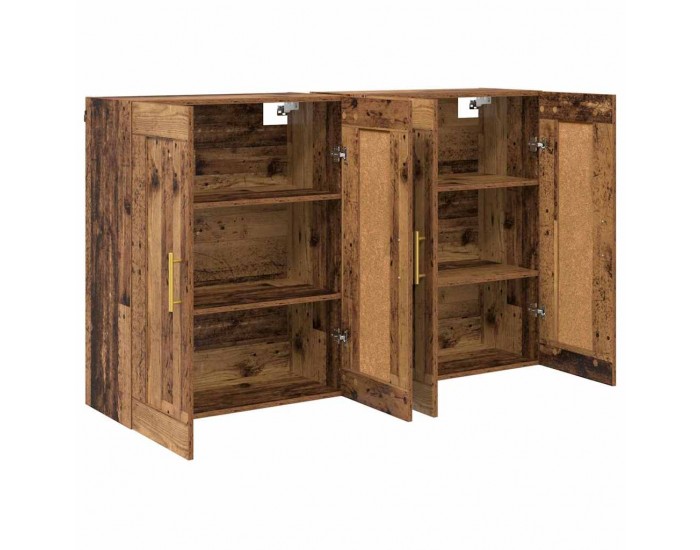 Sonata H Стенно монтирани шкафове 2 pcs Старо дърво 69,5 x 34 x 90 см