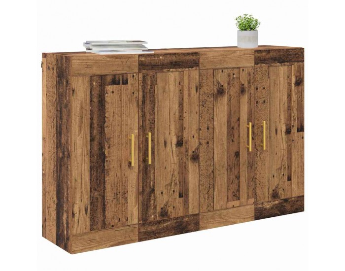 Sonata H Стенно монтирани шкафове 2 pcs Старо дърво 69,5 x 34 x 90 см