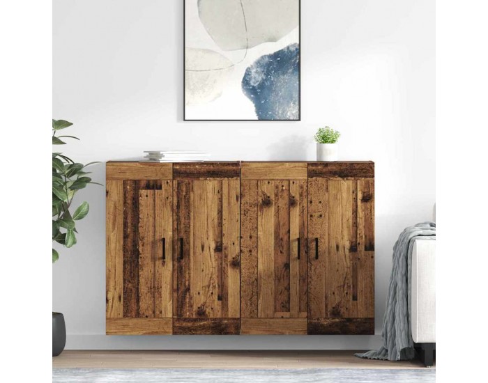 Sonata H Стенно монтирани шкафове 2 pcs Старо дърво 69,5 x 34 x 90 см