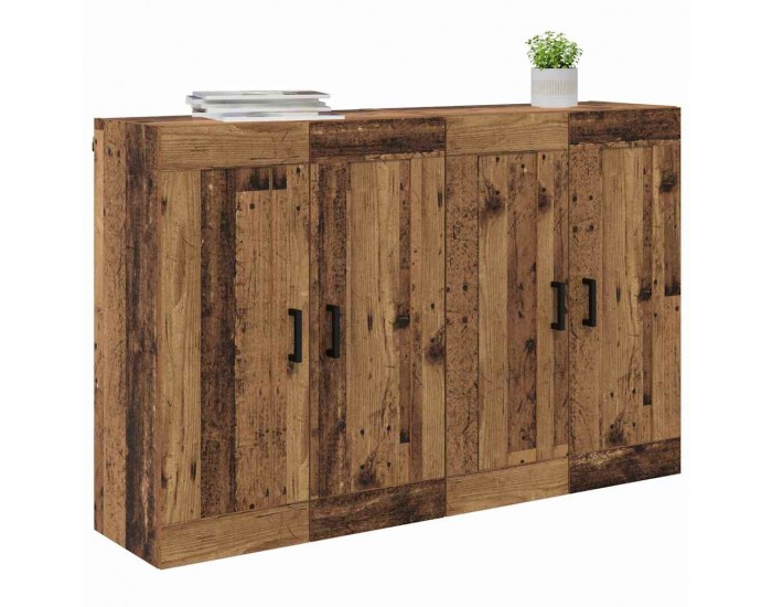 Sonata H Стенно монтирани шкафове 2 pcs Старо дърво 69,5 x 34 x 90 см